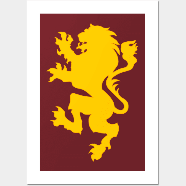 Narnia Flag (Lion Only) Wall Art by C E Richards